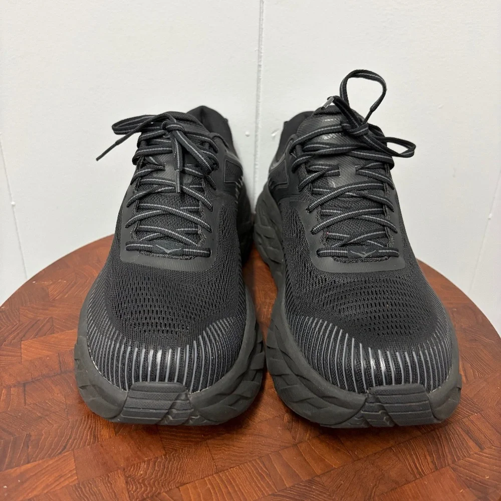 Hoka One One Bondi 7 Black Women's Sneakers Size 11D - Picture 2 of 9